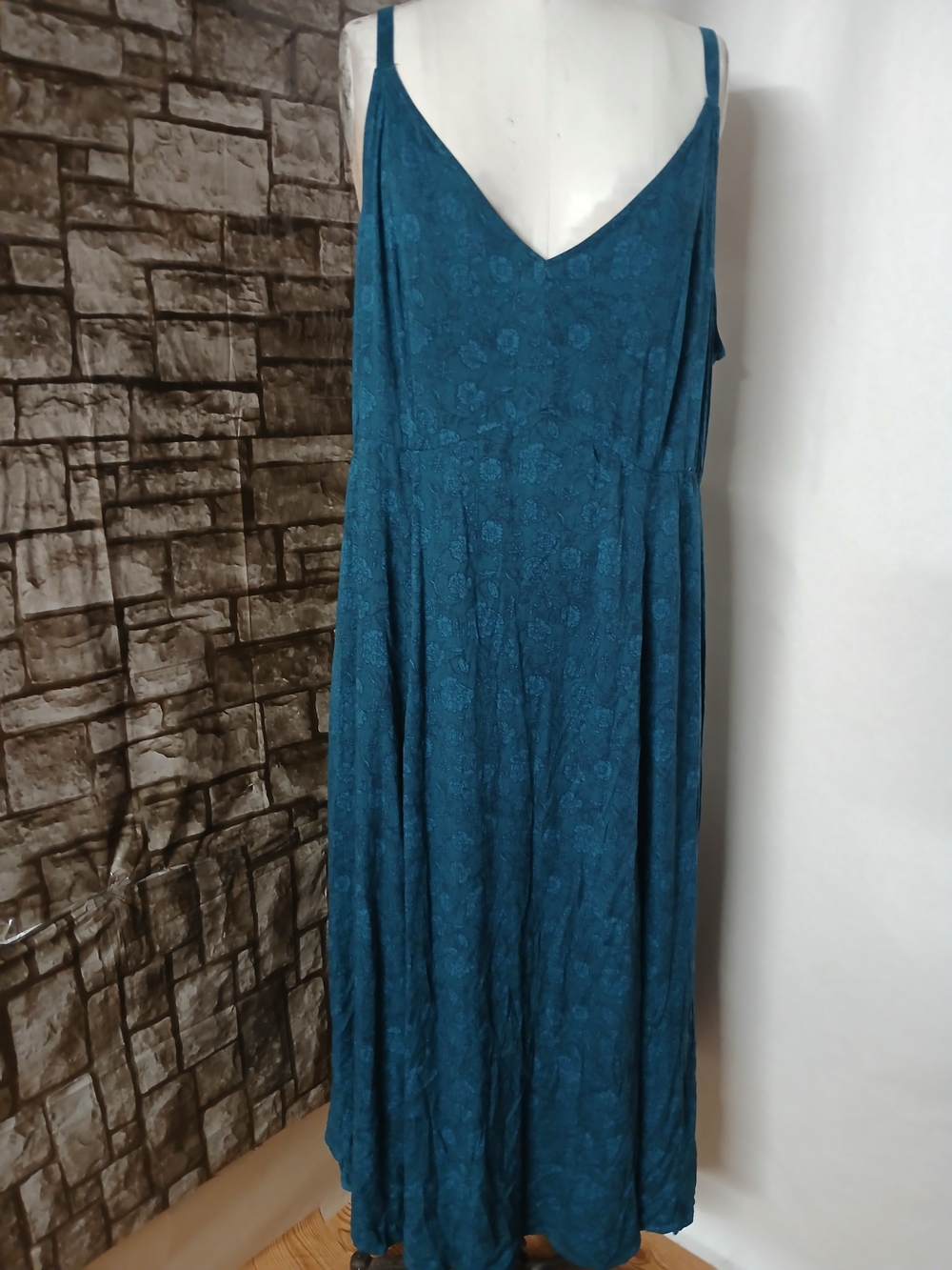 torrid Teal Floral Slip Maxi Dress